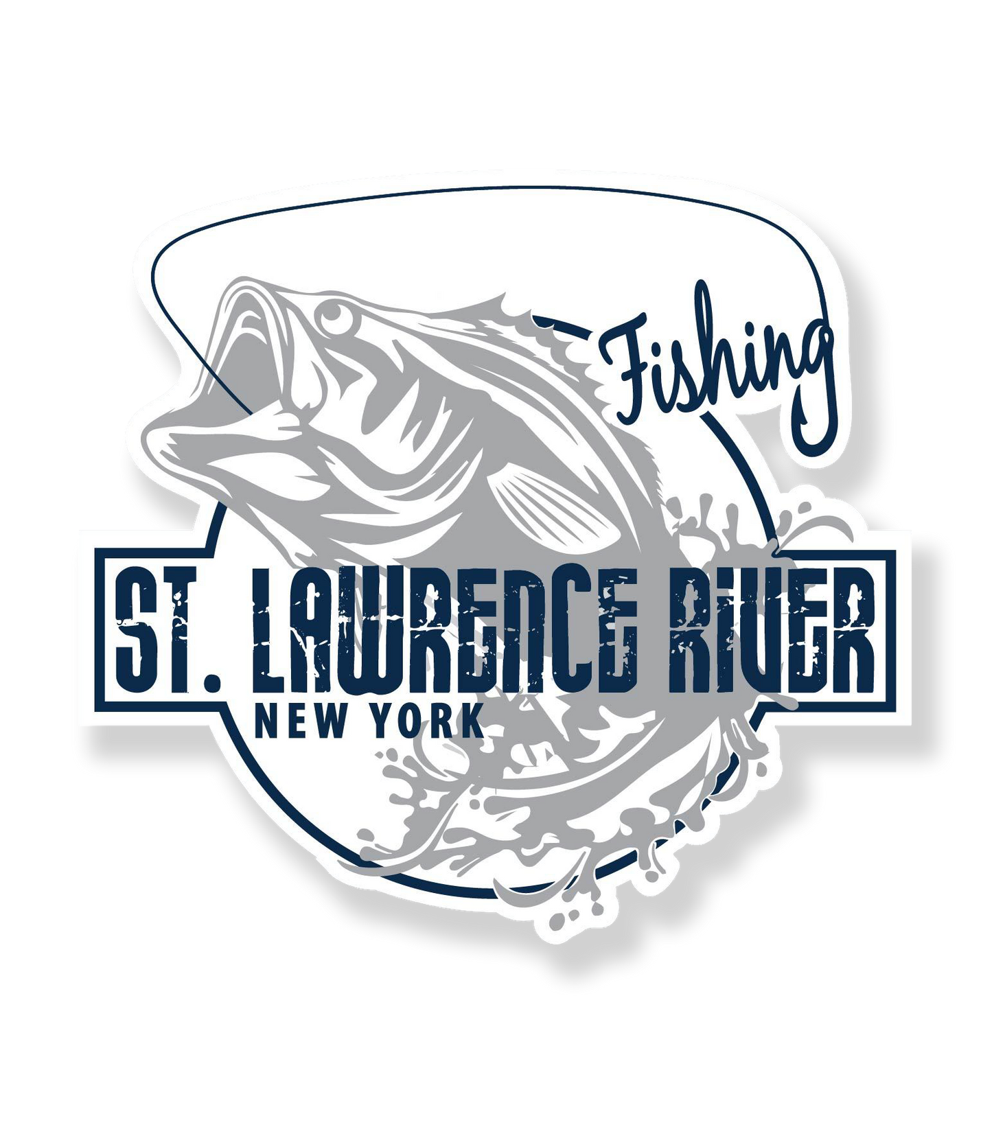 St. Lawrence River Fishing Vinyl Decal