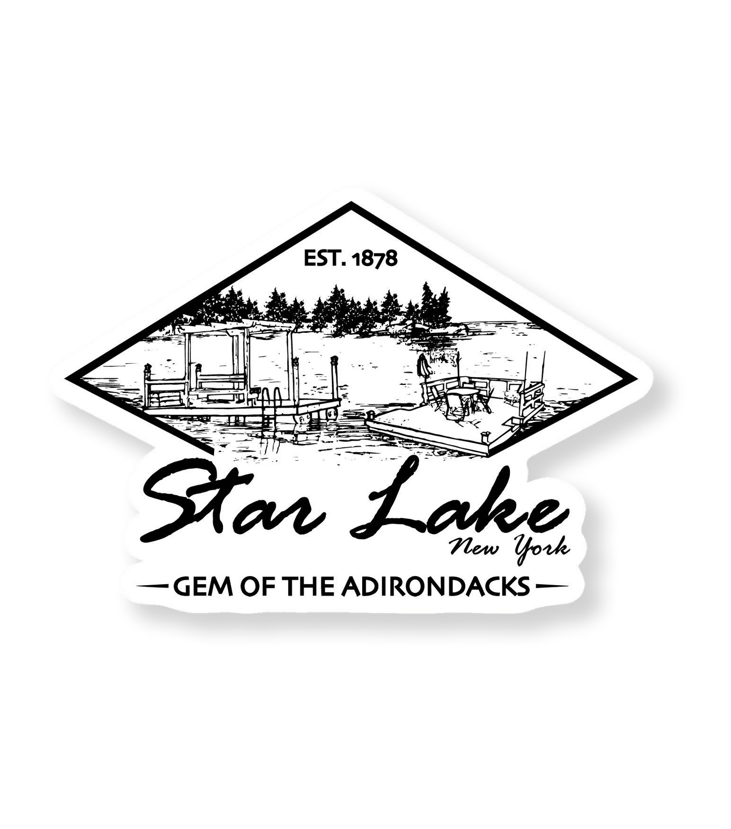 Star Lake Vinyl Decal